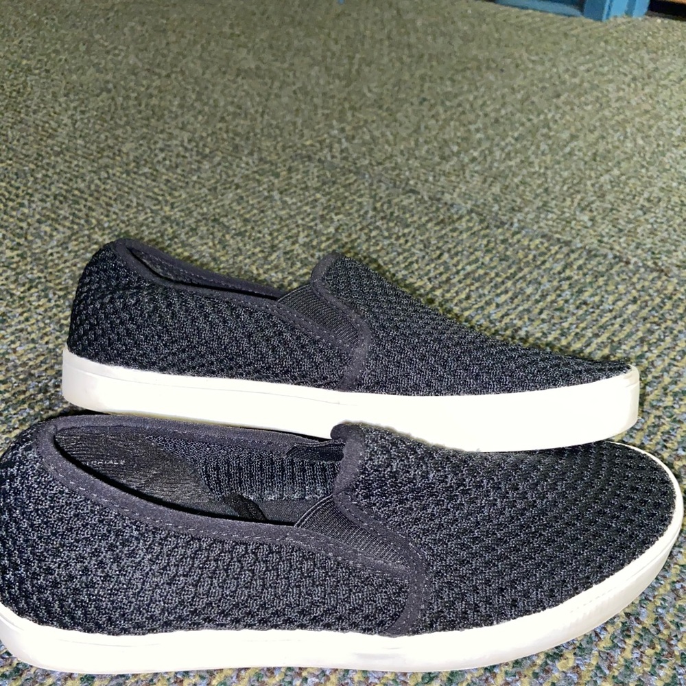 Black slip on shoes